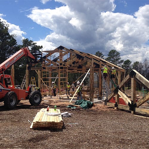 Log School Park Nearing Completion in Black Forest