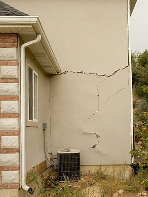 expandable soils cracked walls